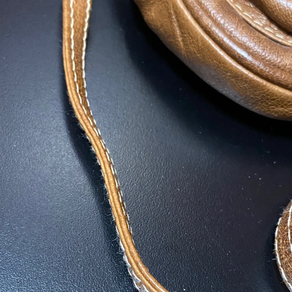 Piatto Vintage Brown Leather Crossbody Bag